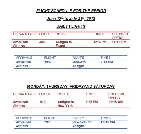 american airlines flight schedules today.